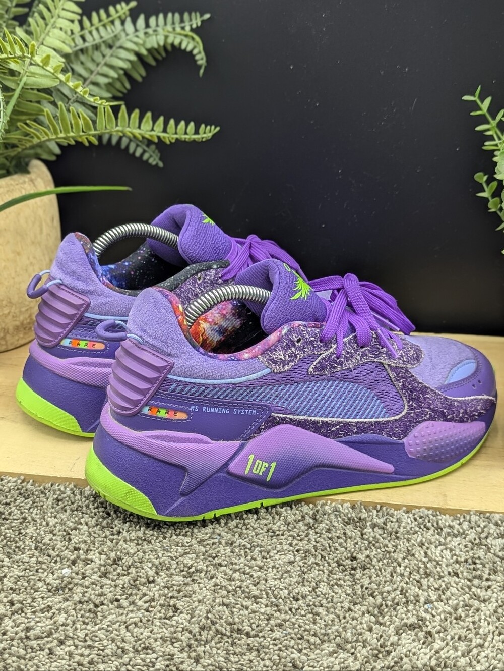 Puma Lamello Ball RS-X Purple Men's Size 8 Sports Casual Comfort Walking School